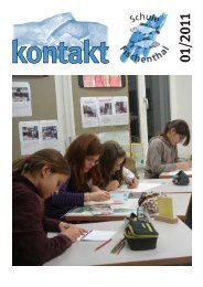 Ausgabe 1/11 - Die Schule Fischenthal