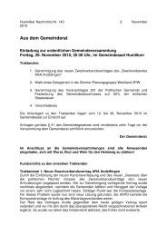 Aus dem Gemeinderat - auf Humlikon.ch