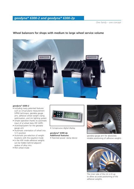 geodyna® wheel balancers