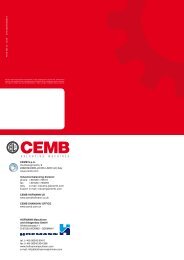 Catalogo equilibratrici asse orizzontale - Cemb S.p.A.