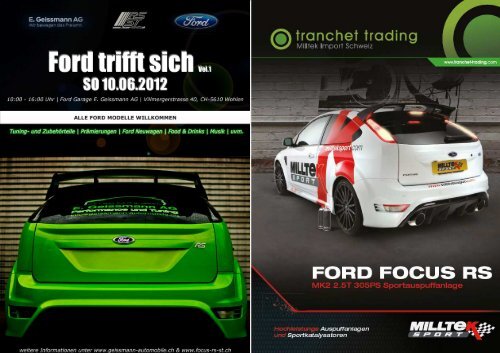 Ford trifft sich Vol.1 Ford trifft sich Vol.1 - FORD Focus RS & ST ...