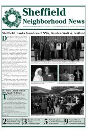 Neighborhood News - Sheffield Neighborhood Association