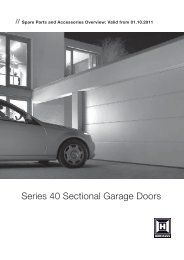 Series 40 Sectional Garage Doors