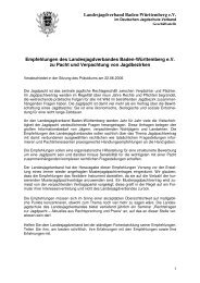 Die Empfehlungen des LJV als PDF - Landesjagdverband Baden ...