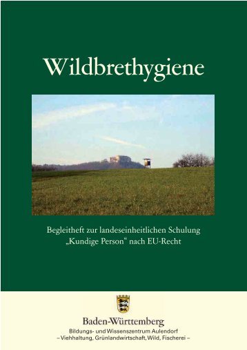 Wildbrethygiene - Ministerium für Ländlichen Raum und ...