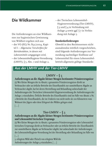 Wildbrethygiene - Ministerium für Ländlichen Raum und ...