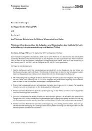 Thüringer Verordnung über die Aufgaben und Organisation des