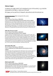 Galaxy Images - Institute of Physics