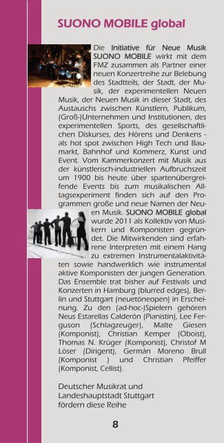 2013 1. HALBJAHR - FMZ Freies MusikZentrum Stuttgart