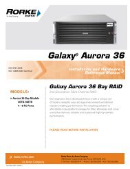 Galaxy Aurora 36Bay Hardware Manual v2.1 - Rorke Data