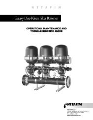 Galaxy Operations Manual.indd - Netafim USA