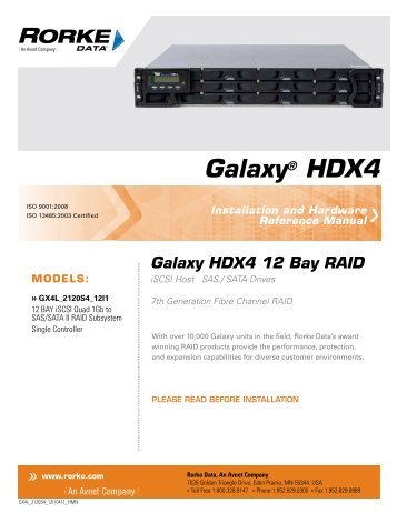 Galaxy® HDX4 - Rorke Data