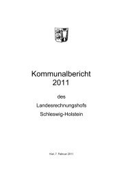 Kommunalbericht 2011 - Landesrechnungshof Schleswig-Holstein