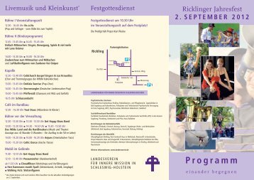 Programm-Flyer - Landesverein für Innere Mission in Schleswig ...