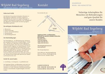WfpbM Bad Segeberg - Landesverein für Innere Mission in ...