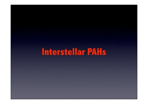 Interstellar PAHs