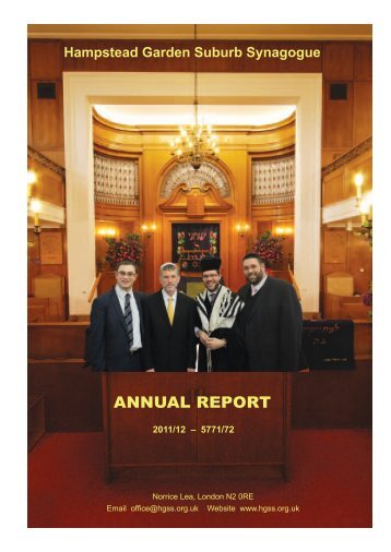 Annual Report 2012.indd - Hampstead Garden Suburb Synagogue