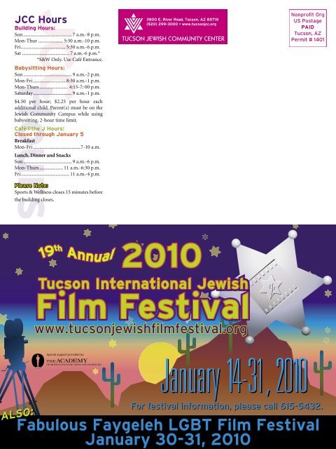 January 2010 Center View.indd - Tucson Jewish Community Center
