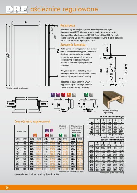 Katalog drzwi DRE - Drzwi kraków