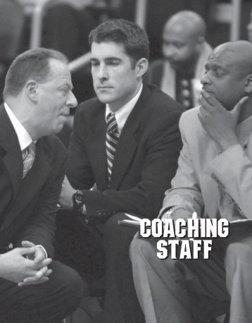 COACHING STAFF COACHING STAFF