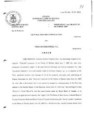 Court File No.: 05~CL-5854 ONTARIO SUPERIOR COURT OF ...