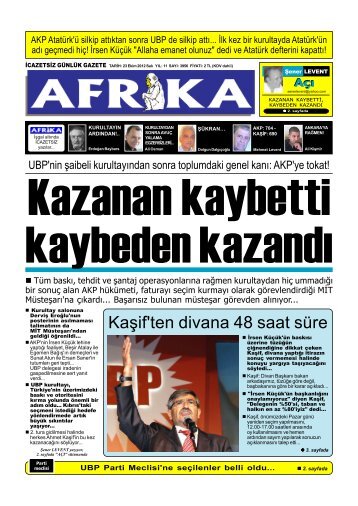 Kaşif'ten divana 48 saat süre - Afrika Gazetesi