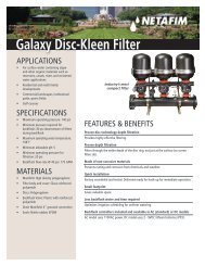 Galaxy Disc-Kleen Filter - Netafim USA