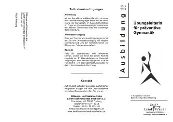 Flyer - LandFrauenverband Südbaden