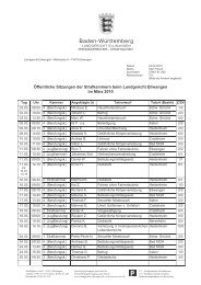 Zum Portal Justiz in Baden-Württemberg