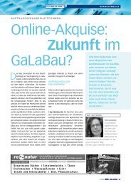 Online-Akquise: Zukunft im GaLaBau? - blätterwerk redaktionsbüro ...