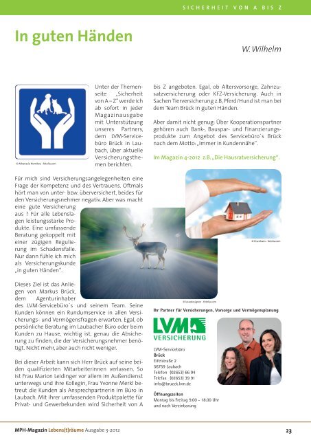 MPH Magazin 3/2012 als PDF - MPH - Mensch Pferd Hund