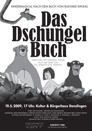 Plakat zur Aufführung - Grundschule Denzlingen