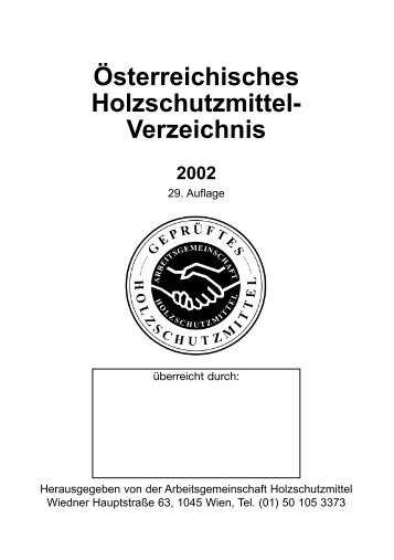 Holzschutzmittelverzeichnis 2002