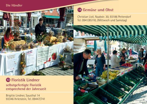 Flyer Viktualienmarkt mit allen Marktbeschickern - Kelheim