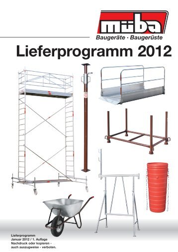 Lieferprogramm 2012