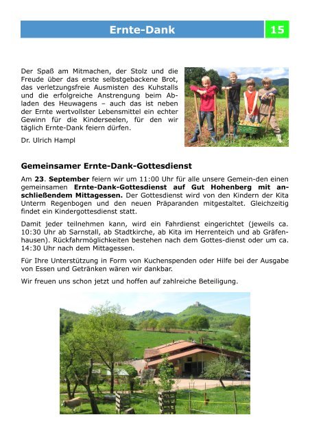 Gemeindebrief - Prot. Kirchengemeinde Annweiler