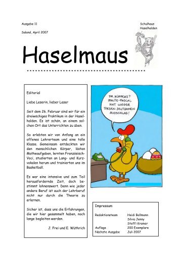 Ausgabe 11 - schulebauma.ch