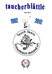 Taucherblättle April 2012 - TTSG