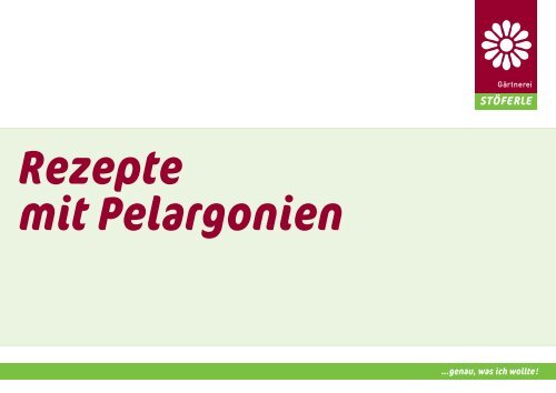 …genau, was ich wollte! - Gärtnerei Stöferle