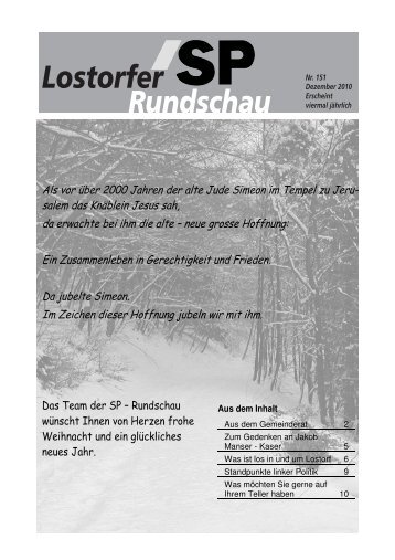 Lostorfer Rundschau - SP Lostorf