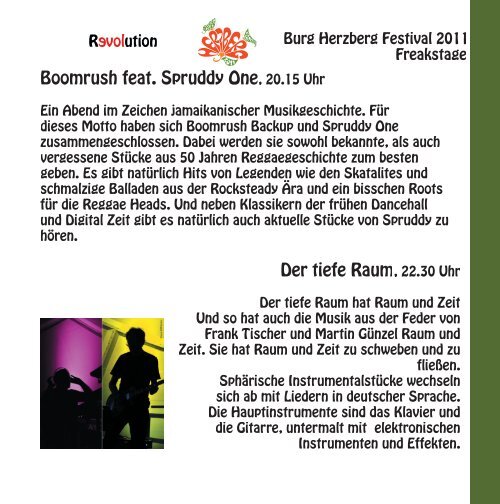 Herzbergs Zeitung 2011 - Burg Herzberg Festival