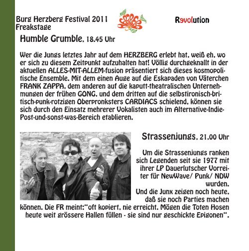 Herzbergs Zeitung 2011 - Burg Herzberg Festival