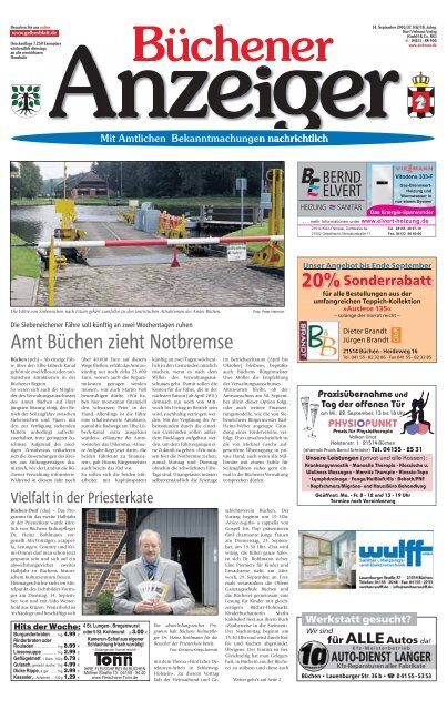 Amt Büchen zieht Notbremse - Kurt Viebranz Verlag