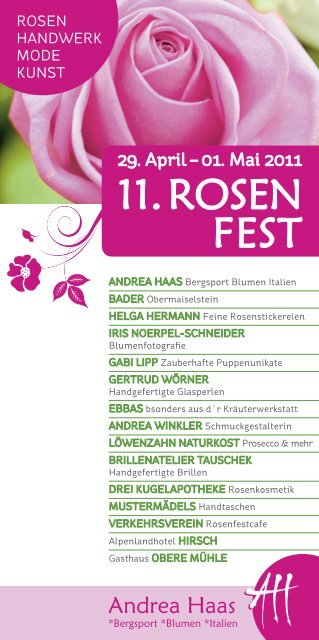 11. ROSEN FEST - Haas Bad Hindelang