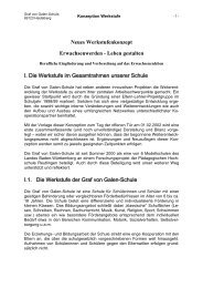 Neues Werkstufenkonzept Erwachsenwerden - Leben gestalten I. Die ...