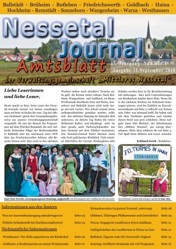 Brüheim - Bufleben - Friedrichswerth - Goldbach - VG Mittleres ...