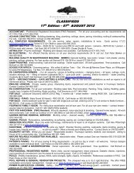 CLASSIFIEDS 17th Edition – 07 th AUGUST 2012 - mm3admin.co.za