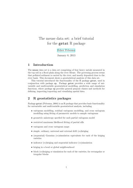 gstat package