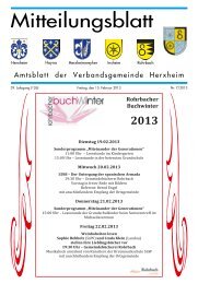 Ausgabe 07/2013 - Verbandsgemeinde Herxheim