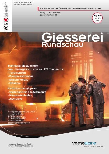 7/8 - VÖG - Verein österreichischer Gießereifachleute